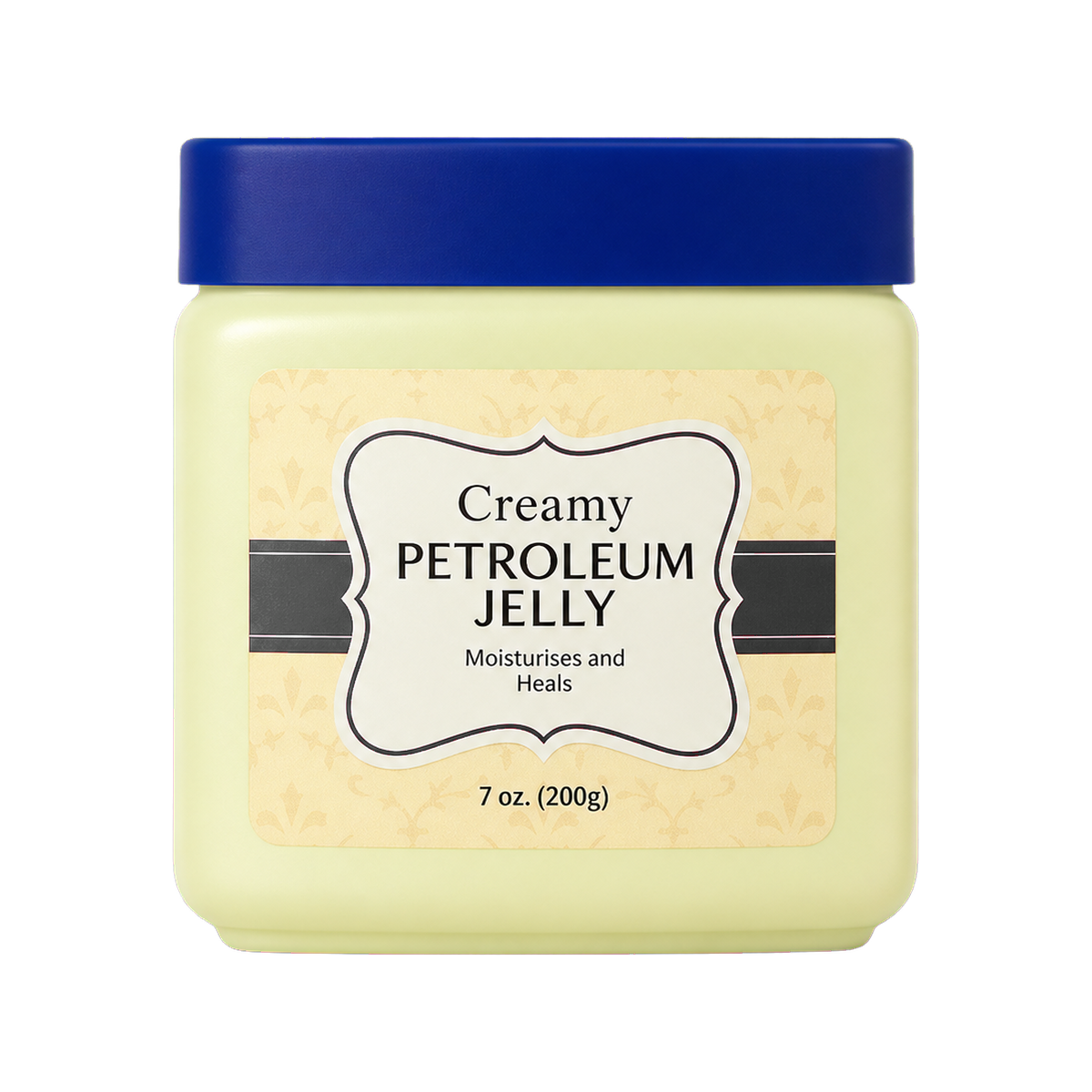 Creamy petroleum jelly packaging reference