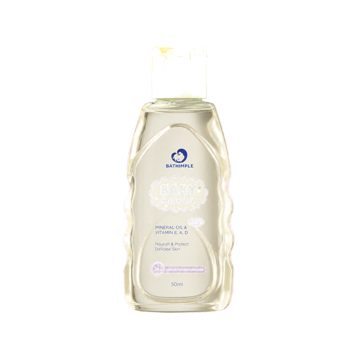 Baby body oil packaging reference