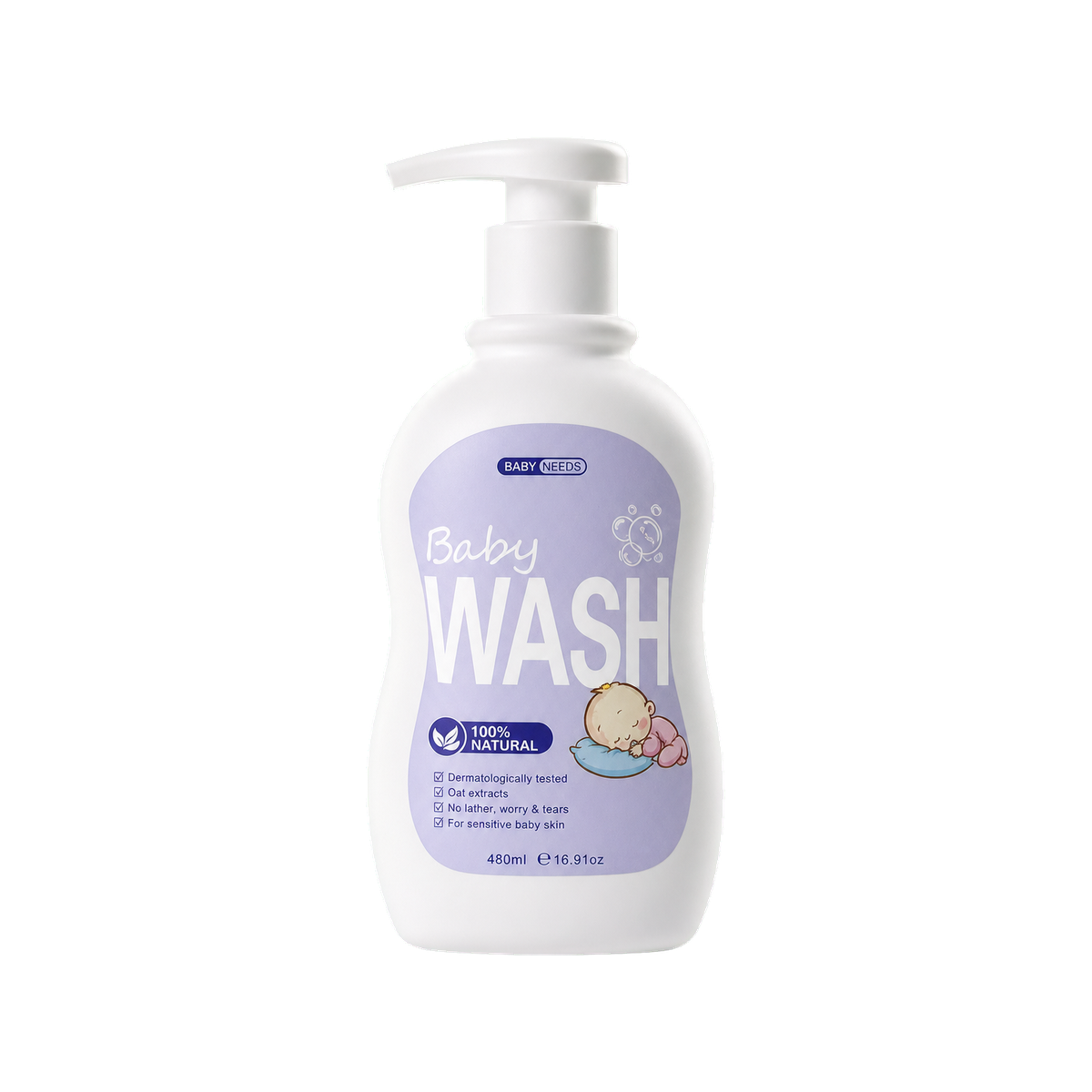 Gentle baby wash packaging reference