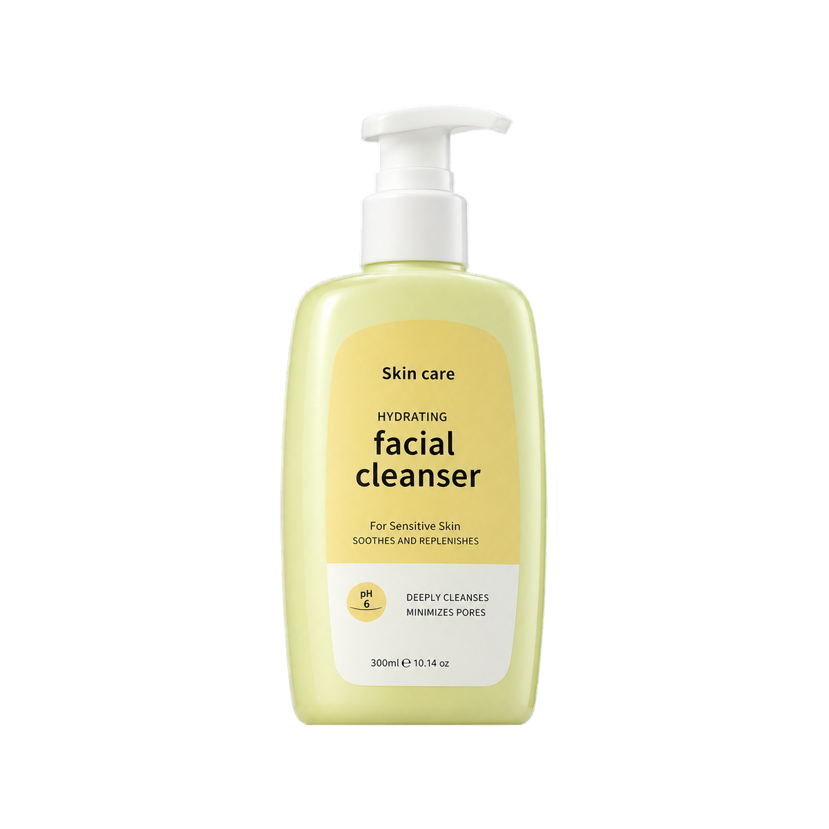 Daily facial cleanser packaging reference