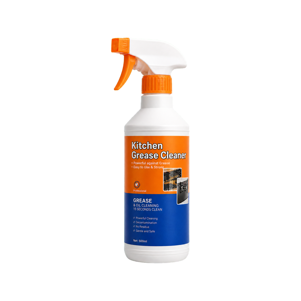 Kitchen grease cleaner packaging reference