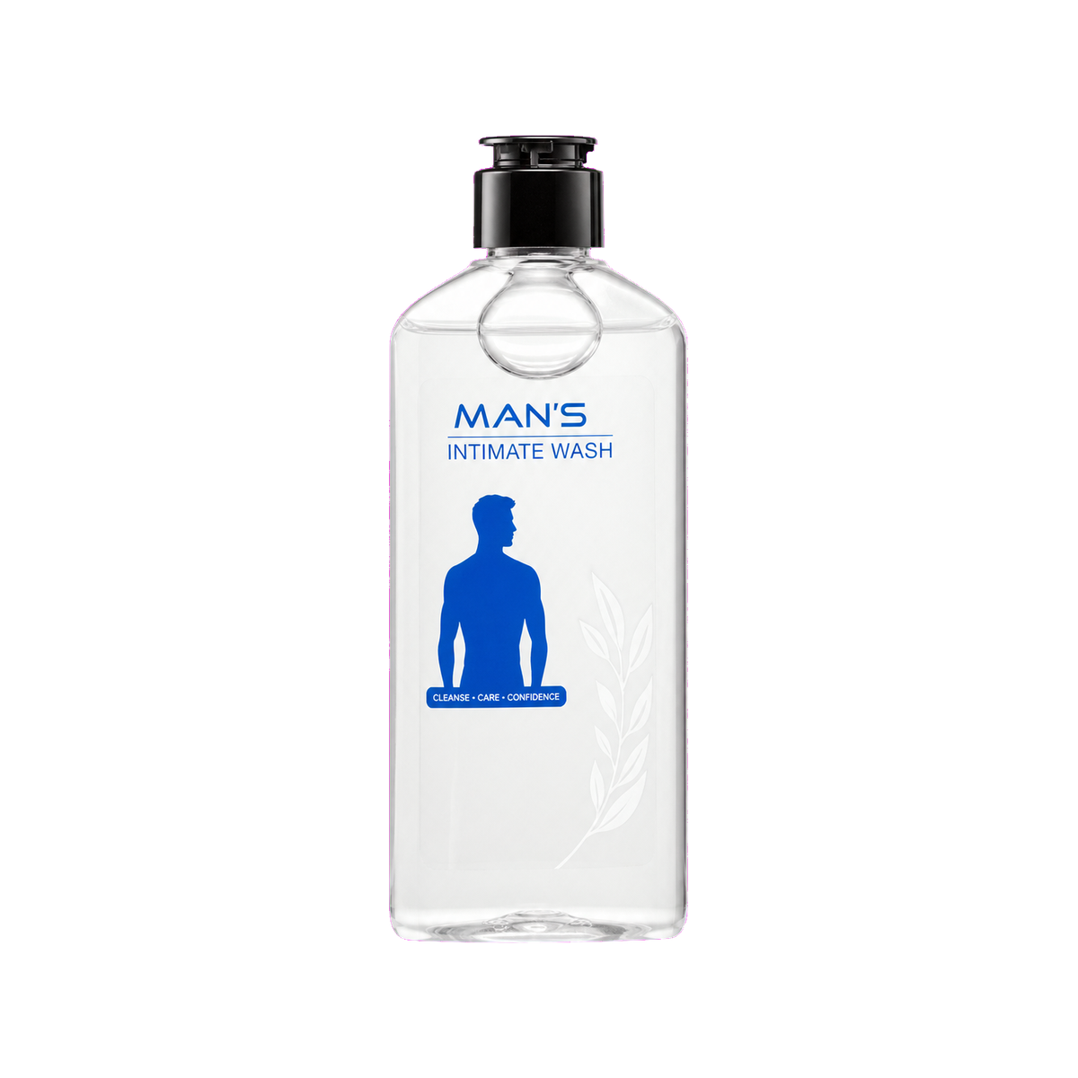 Men's intimate wash packaging reference