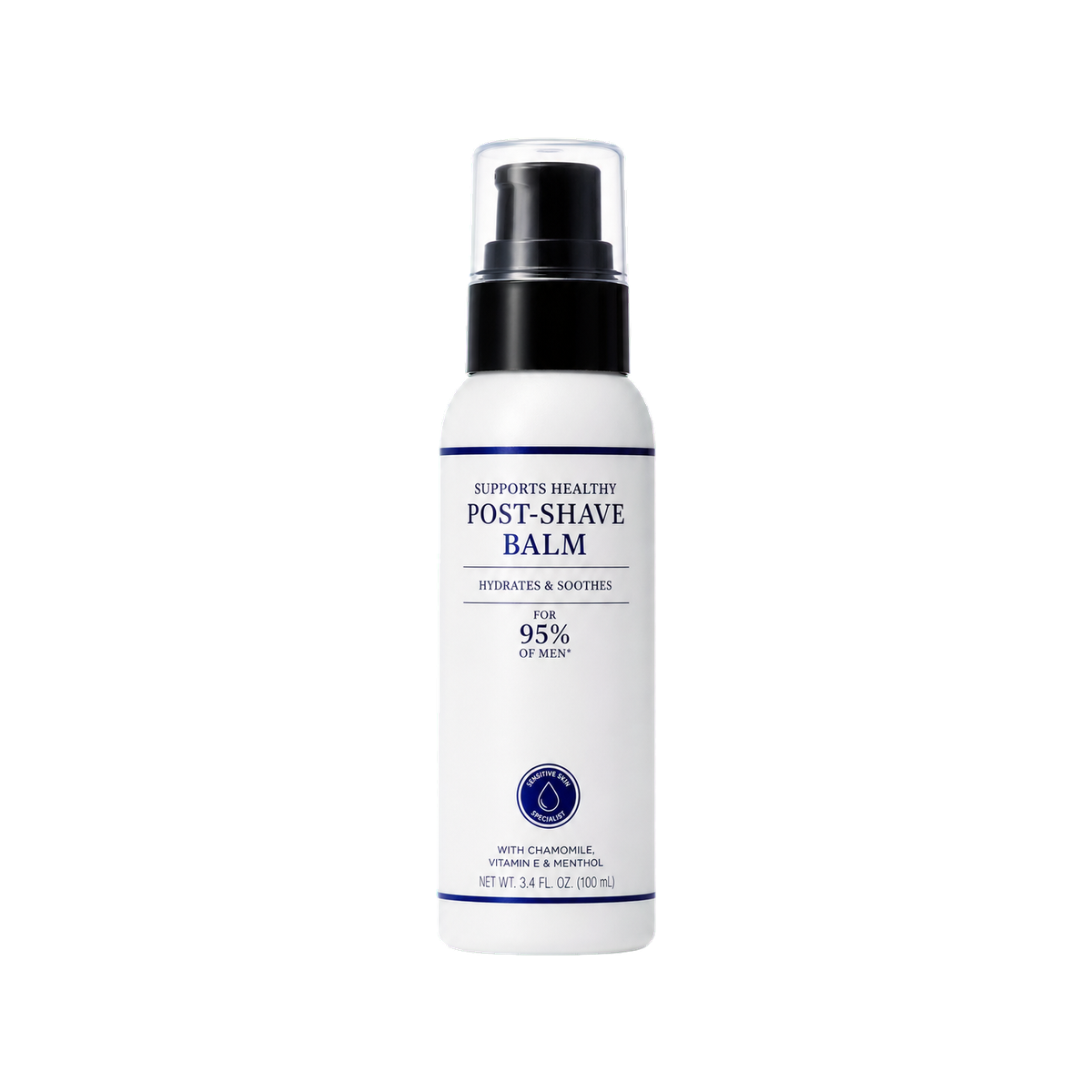 Post-shave balm packaging reference