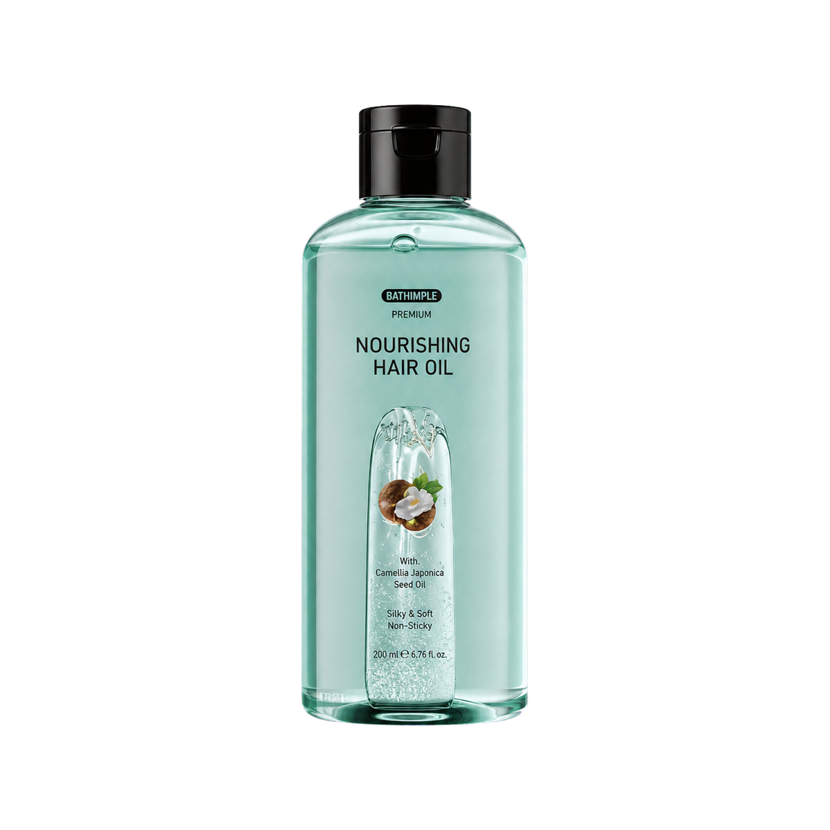 Nourishing hair oil packaging reference