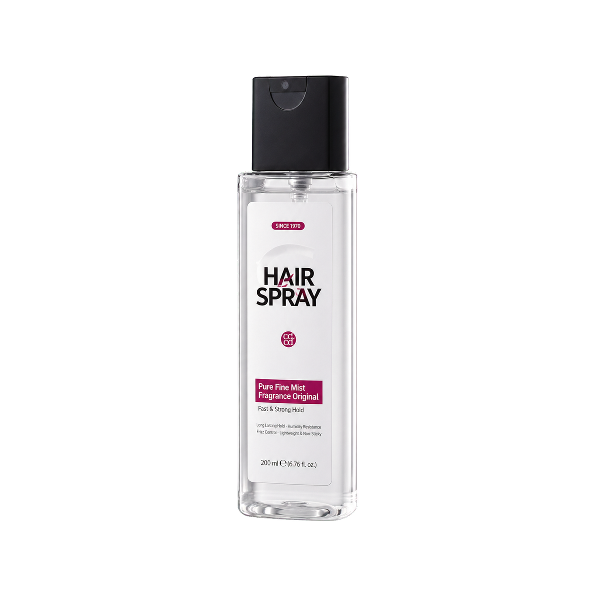 Styling hair spray packaging reference