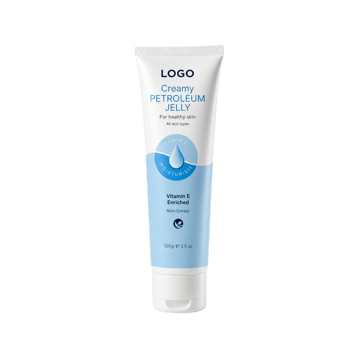 Creamy petroleum jelly packaging reference