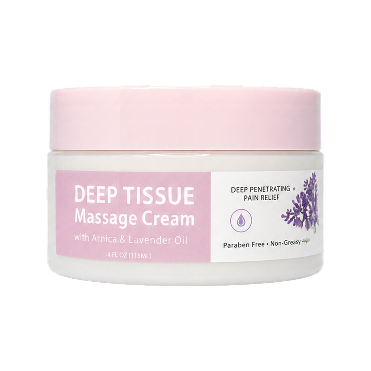 Deep tissue massage cream packaging reference