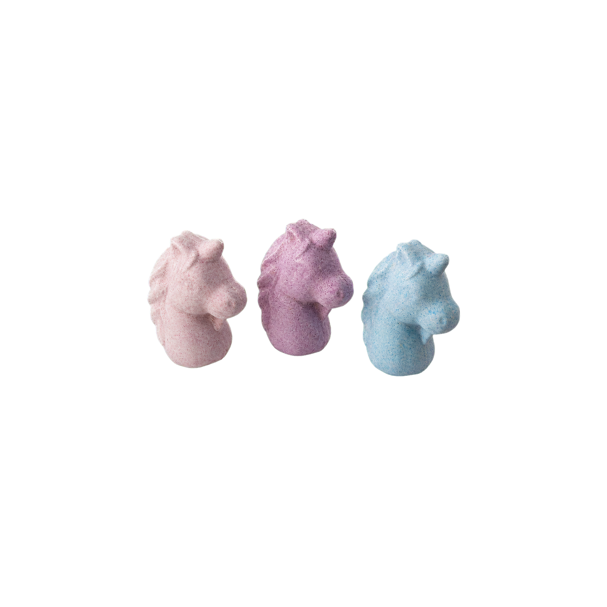 Unicorn bath bomb trio packaging reference